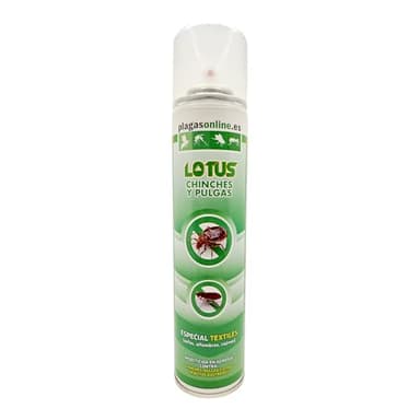 Insecticida Para Eliminar Chinches Pulgas y Otros | Especial Tejidos Colchones Sofás Muebles | Spray Aerosol 300ml