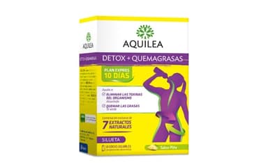 AQUILEA | Detox + Quemagrasas Forte |10 Sticks Solubles | Sabor Piña | Neutralizar y Eliminar Toxinas | Complemento Alimenticio