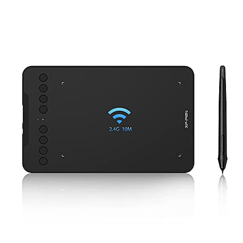 XP-PEN Deco Mini 7W Tableta Gráfica Dibujo Digital Inalámbrica 2.4G con Lápiz 8192 Niveles de Presión 60 ° de Inclinación, Tableta Digitalizadora Compatible con Android/Windows/Mac/ChromeBook