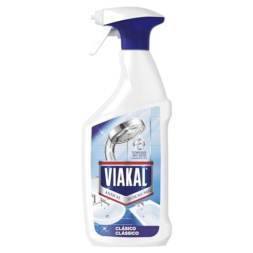 Viakal Clásico Spray Con Tecnología Antigoteo, Número Uno Frente A La Cal Y Las Marcas De Agua En El Baño 700ml