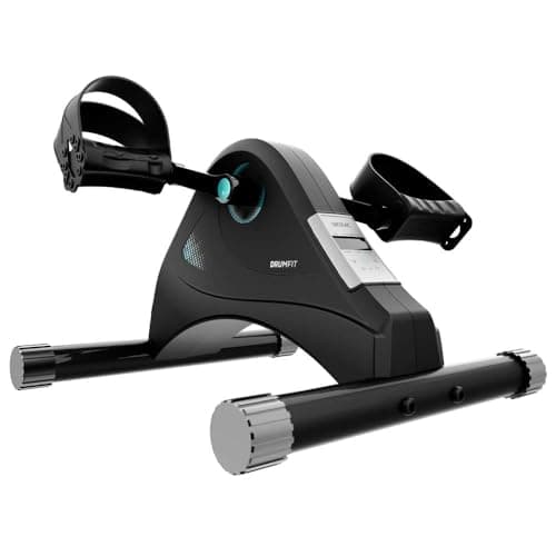 Cecotec Bicicleta Estática con Mando Compacta DrumFit Cycle Compact Pro. Niveles de Resistencia Regulables manualmente, Funcionamiento Sencillo e Intuitivo, Pantalla LCD, Peso Máx 100 Kg