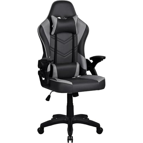 Silla Gamer o Gaming Profesional, Ergonómica, Tela Transpirable y Antimanchas, Reposabrazos, reposacabezas, cojín lumbar. Adultos, niños. Altura Regulable y Respaldo reclinable. Ordenador - oficina.