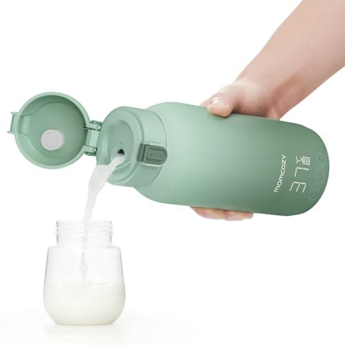 Momcozy Calienta Biberones Portátil, Calentamiento Rápido y Larga Duración de la Batería, 2 Modos para Leche Materna y Agua, Gran Capacidad de 500ml para Todo el Día