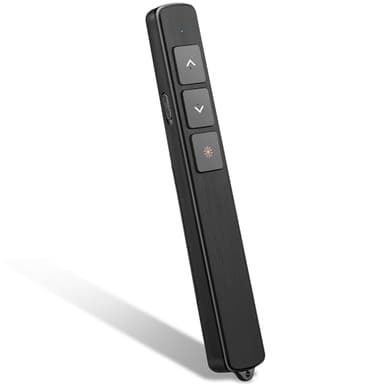 Kinizuxi Pasador Diapositivas Mando Ordenador Powerpoint con Cordón, 100M Presentador Inalambrico Mando Presentaciones, 2,4 GHz Powerpoint Remote Presenter para Computadora Windows Mac