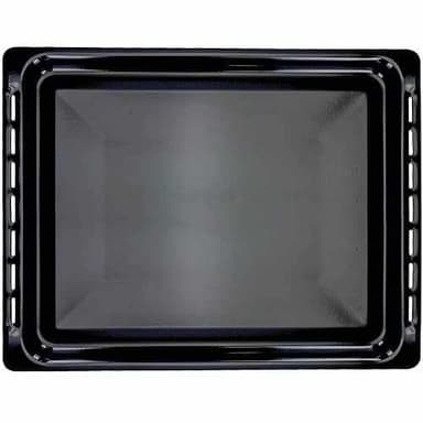 CHEFZOCO Bandeja para horno, Fuente para horno, Bandeja esmaltada Horno, Bandeja modelo 82405901, Compatible con Teka HI435ME, HE720ME, HC490ME, 368 mm profundo x 460 mm ancho