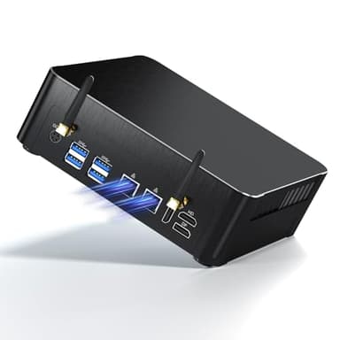 Kinupute Mini PC i9, Ordenador de Sobremesa Core i9-9880H 8 núcleos, Win-11 Pro, TPM2.0, 32G DDR4, 1T NVME SSD, Puerto DP/HDMI/Type-C, Triple Pantalla, 4K@60Hz, LAN Dual 2.5G, WiFi 6E/BT5.3, Optical