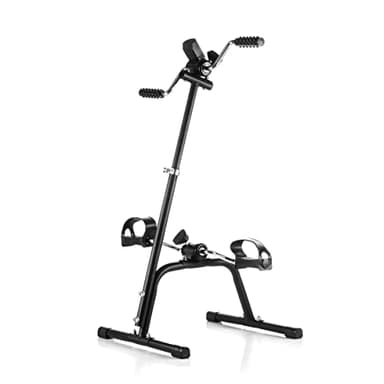 InnovaGoods® Pedaleador Dual para Brazos y Piernas Multifunción con Contador Digital LCD y Altura Regulable - Ideal para Personas Mayores y con Movilidad Reducida - Portátil y Fácil de Usar.