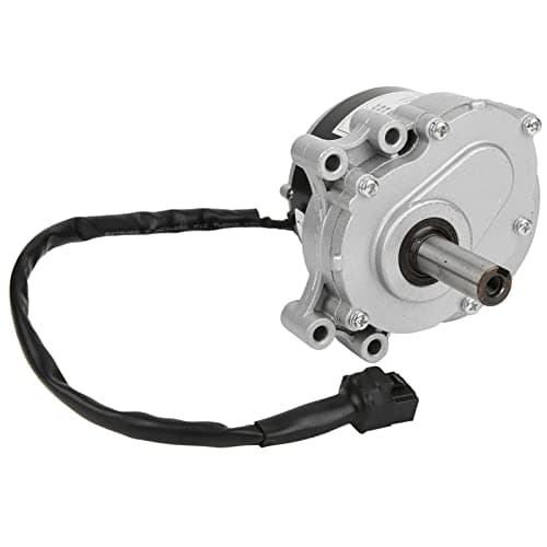 Socobeta 24V Motor Reversible Alto Torque Baja Rpm Sillas de Ruedas Plegable Ligero 19X17X15 Metal Eléctrico Sillas de Ruedas Cepillo Motor Accesorio 75R Min My1016Z para Unite
