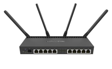 Mikrotik RB4011iGS+5HacQ2HnD-IN - Router doble banda (2.4 GHz/5 GHz, Wi-Fi 5 802.11ac, 1733 Mbit/s, 802.11a,Wi-Fi 5 802.11ac,802.11ad,802.11g, Wi-Fi 4 802.11n, Gigabit Ethernet, 10,100,1000 Mbit/s)