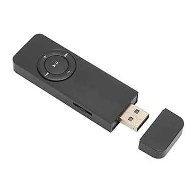 Mini Reproductor de MP3, Reproductor de Música con Sonido sin Pérdidas, Admite Expansión de Tarjeta de Memoria de hasta 64 GB, para Walkman, Estudiantes, Correr, Viajar (Negro)
