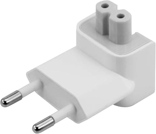 MultiAccesorios Enchufe Compatible con Cargador Apple – Adaptador de Corriente de Reemplazo Compatible con MacBook, iPhone, iPad – Protección contra Cortocircuitos y Sobretensiones – Blanco