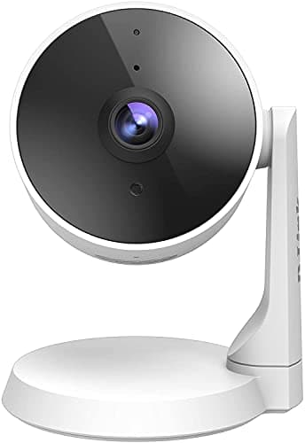 D-Link DCS-8325LH - Cámara WiFi de vigilancia con inteligencia artificial para Alexa o Google Home (FHD 1080p, visión nocturna, grabación en la nube, detección de personas, encriptación WPA3)