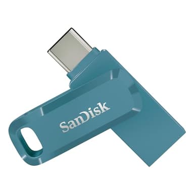 SanDisk 128GB Ultra Dual Drive Go, Memoria Flash USB Type-C con Conectores USB Type-C y Type-A Reversibles, con hasta 400 MB/s para Smartphones, tabletas, Macs y Ordenadores , Navagio Bay