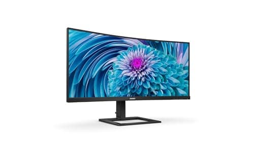 Philips Monitors 346E2CUAE/00-34" Curved 1500R, WQHD, 100Hz, 1ms, VA, Adaptive Sync (3440x1440, 300cd/m, 2xHDMI, DisplayPort 1x1.2), Negro