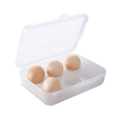 6 Rejillas Huevera de Plástico Recipiente para Huevos Nevera Contenedor de Huevos Plegable, Huevos Portador Contenedor Cajas de Almacenamiento de Huevos, para Viajes Aire Libre