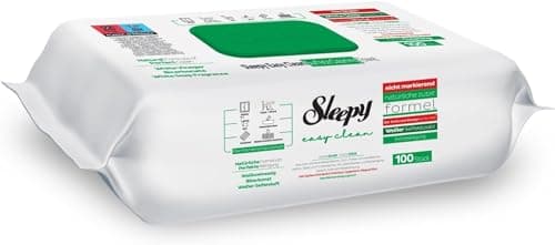 SLEEPY Easy Clean - Paño de limpieza de superficies (vinagre blanco, bicarbonato de sodio y jabón blanco, 600 unidades (6 paquetes de 100)