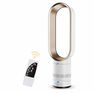 Ventilador de torre de 16 pulgadas,ventilador silencioso sin aspas con control remoto,ventilador purificador de aire de para el hogar,ventilador eléctrico de escritorio para verano,dormitorio