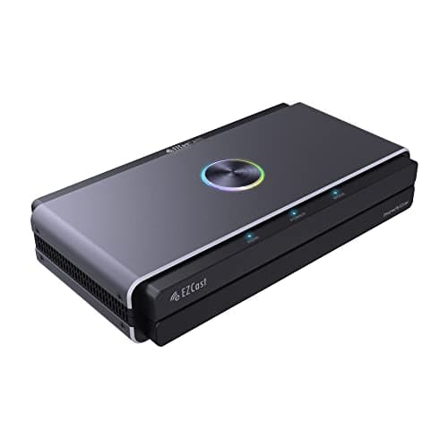 EZCast CatchU Tarjeta de Captura Transmisión y Grabación de Dideo | 4K60 de Baja latencia, grabación un Clic con 1080p60 UVC Stream, grabadora de Pantalla para Windows/macOS/Nintendo Switch/PS5/Xbox