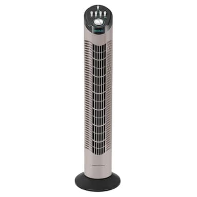 Cecotec Ventilador de Torre con Temporizador EnergySilence 790 Skyline. 50W, 30'' (76cm) de Altura, Control Mecánico, Oscilante, Motor de Cobre, 3 Velocidades