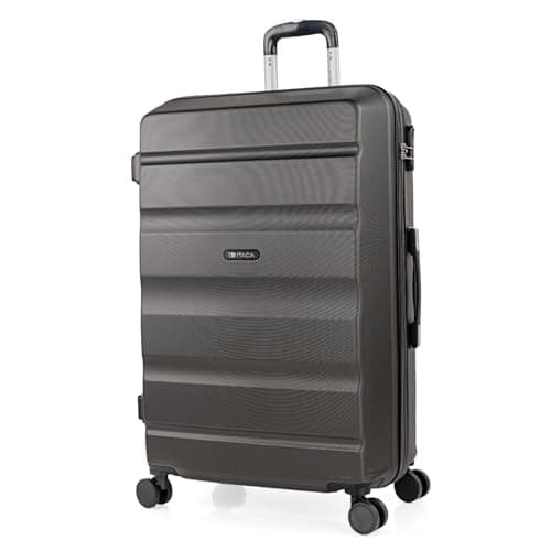 ITACA - Maletas Grandes de Viaje: Maleta Grande 23 Kilos, Maleta Viaje Grande, Maleta De Viaje para Todas Tus Aventuras. Material ABS Resistente y Ligera, Antracita