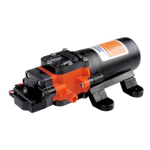 Seaflo Bomba de diafragma de presión de agua de 12 V, 1,2 GPM y 35 PSI