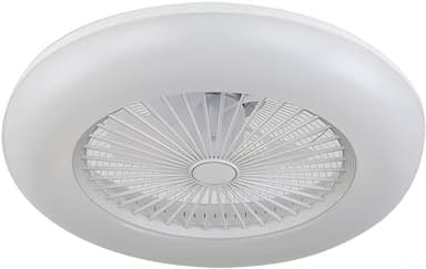 TODOLAMPARA.COM VENTILADOR DE TECHO SILENCIOSO CON LUZ LED IKARO DC BLANCO 2025 - Motor DC, mando distancia, intensidad regulable, 3 tonalidades, Verano/Invierno, aspas protegidas, 6v, bajo consumo