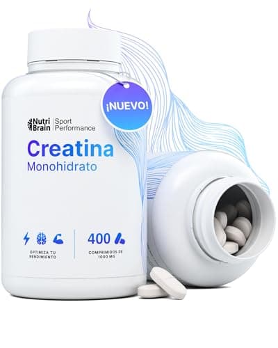 Creatina Monohidratada 3000 mg – 400 comp | Mejora Fuerza, Masa Muscular, Resistencia, Recuperación, Energía y Agilidad Mental | Vegano, Sin Gluten, No OGM | Para Hombre y Mujer