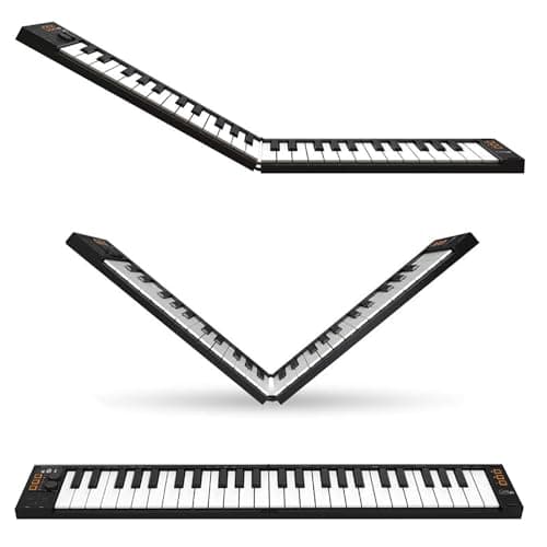 Carry-on FC-49 Teclado Controlador USB Midi/Midi Over Bluetooth Construido con Arpegiador, Pad X/Y, Incluye Cubase LE OEM y Cubase LE OEM IOS DAW Music Software