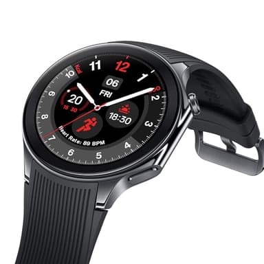 OnePlus Watch 2 con Wear OS4, chipset Snapdragon W5, hasta 100 horas de duración de la batería, pantalla AMOLED de 1.43, construcción de acero inoxidable y cristal de zafiro, GPS de doble frecuencia,