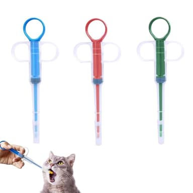 UYVPAER 3 Piezas Jeringas De Alimentación Para Mascotas, Alimentador De Medicamentos Para Mascotas, Kit De Enfermería Para Mascotas(Azul, Rojo, Verde)