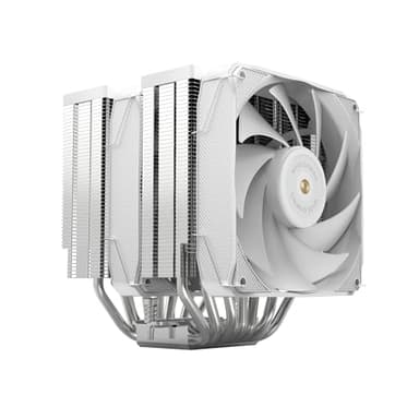 Mars Gaming MCPU-XU9, Disipador CPU Doble Torre, TDP 400W, 2x Ventiladores de Aspas Híbridas y Rodamiento FDB de Cobre Hiperbalanceado, 9 Heatpipes Tecnología BPH ULTRA, Multisocket Universal, Blanco