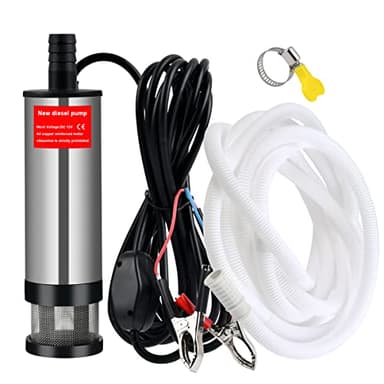 Bomba Eléctrica Sumergible, 12V, Acero Inoxidable, Bomba de Combustible Diesel Transferencia de Líquido Aceite Agua, 51Mm, para Auto,Caravana,Barca