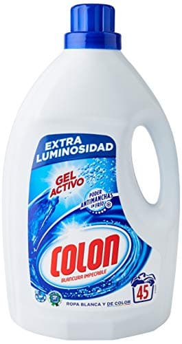 Colon Gel Activo - Detergente para lavadora líquido, fórmula higiene, adecuado para ropa blanca y de color, formato gel - 45 dosis