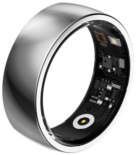 Anillos inteligentes para hombres y mujeres, monitor de ritmo cardíaco, anillo de salud, presión arterial, oxígeno en sangre, rastreador de sueño, anillo de fitness, podómetro, contador de pasos,
