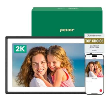 pexar Marco de Fotos Digital 2K (con Tecnología Lexar), Marco Digital Antirreflejo IPS de 11 Pulgadas y 32 GB con WiFi para el Hogar, Regalos, Uso Compartido de Fotos y Videos a Través de la App