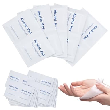 50 Piezas Toallitas Desinfectantes,Toallitas Alcohol,Toallitas Limpia Gafas,70% de Alcohol,para Limpieza y Desinfección de Móviles,Ordenadores,Juguete,Gafas,Mesa de Comer,etc