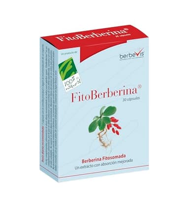 FitoBerberina® - Berberina Fitosomada - 10 Veces Superior a Berberina Tradicional - Absorción Optimizada - Control de Glucosa - Con Cromo de Alta Absorción - 30 Cápsulas Vegetales - 100% Natural