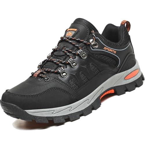 VTASQ Zapatillas de Senderismo Hombres Mujeres Impermeable Bajo Zapatillas de Camping Zapatillas de Deporte Respirable Zapatillas de Trekking Unisex Negro 40EU