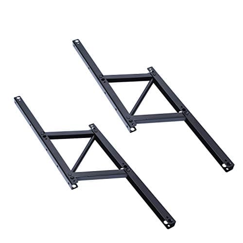 Bisagra Elevable para Mesa de Centro Superior, Soporte de Marco de Escritorio de Pie Plegable con Bisagras de Montaje y Muelle para Mesa de Café Poweka