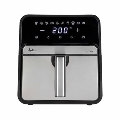 JATA JEFR1242 - Freidora de Aire sin Aceite de 8 L. Air Fryer 2100 W. 10 Programas Automáticos. Panel Táctil Intuitivo. Hasta 200ºC. Temporizador 60 minutos. Freír, Hornear, Asar, Deshidratar