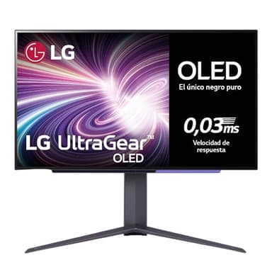 LG 27GS95QE-B.AEU - Monitor Ultragear OLED, 27", (2560x1440), 16:9, 1200000:1, 0,03ms, 240 Hz, G-Sync, FreeSync Premium Pro, Curvatura Óptima, Relación de Aspecto Ideal, Tecnología MLA+, Negro