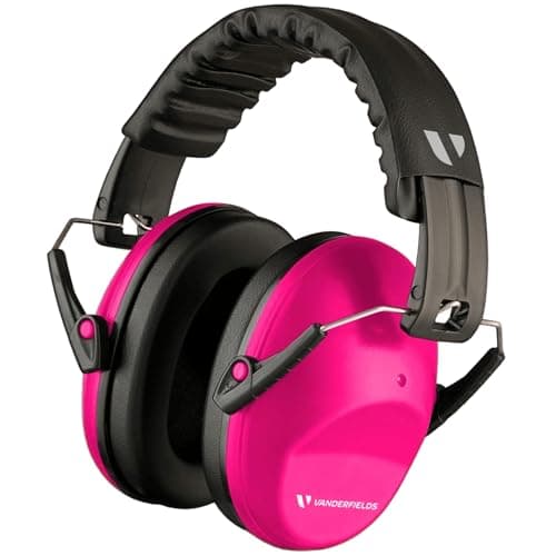 Vanderfields Cascos Insonorizados para Adultos SNR 26dB - Casco Antiruido Plegables y Ajustable Protección Auditiva para el Trabajo, Bricolaje, Campos de Tiro, Jardinería, Estudiar