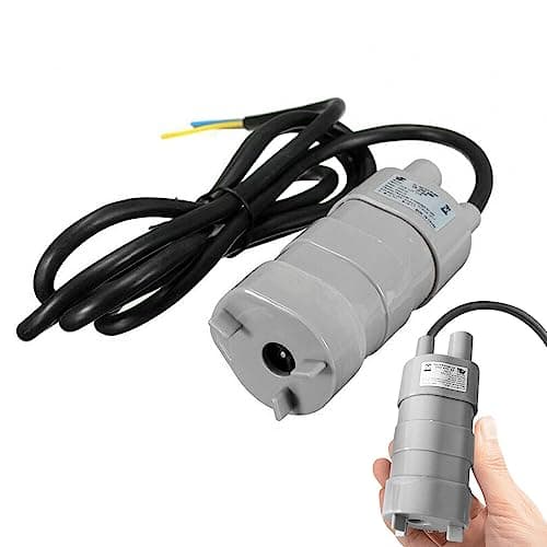 CJBIN Bomba de Agua Sumergible 12V, Mini Bomba de Agua 12V, 840L/H 5M Elevación Bomba Sumergible 12V, Micromotor Bomba de Agua para Autocaravanas, Caravanas, Estanques, Acuarios y Fuentes