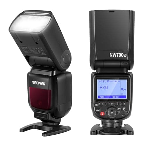 NEEWER NW700-N Flash GN60 TTL Speedlite Compatible con Nikon DSLR Cámaras, 1/8000s Alta Velocidad Sync Speedlight, Salida 1/1-1/256, TCM Función, 230 Flash de Potencia Total, 0.1-2.7s Reciclaje Rápido
