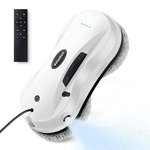 AlfaBot X7 Robot Limpiacristales, Limpia Cristales Robot Eléctrico, Limpiador de Ventanas Automático, Limpia Ventanas Robot con Pulverización, para Lavar Todas Las Superficies Lisas