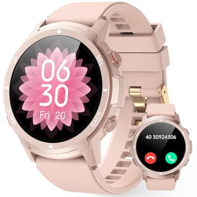LLKBOHA Reloj Inteligente Mujer con Llamada Bluetooth - 1.39" Smartwatches Mujer con Podómetro,Ritmo Cardíaco,Sueño,SpO2 Monitor,113+ Modos Deportivos,Relojes para iOS Android