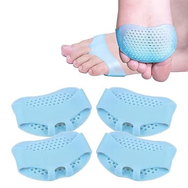 USTNIR Almohadillas metatarsianas para Mujeres y Hombres, 2 Almohadillas para el antepié, Almohadillas para Zapatos, metatarsalgia, Neuroma de Morton, atrofia, sensación de Ardor, Alivio del Dolor