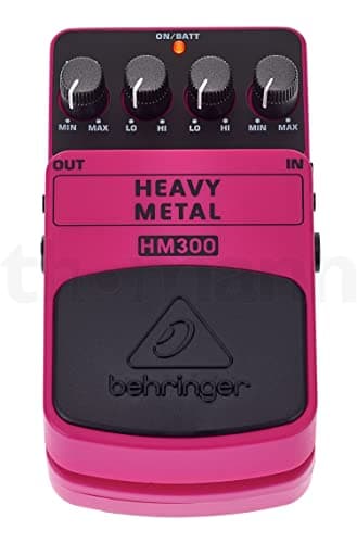 Behringer HM300 Pedal de efectos de distorsión de metales pesados