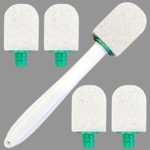 Piedra Limpiadora WC con Mango,Bloque Limpiador WC,Mango Piedra Limpiadora Manchas Profundas,Piedra Pómez Cepillo Limpiador para Baños,Inodoros,Cocinas,Piscinas Manchas Profundas (C)
