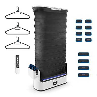 Rowenta Care For You YR4050 - Robot de planchado de 1800W de potencia, elimina arrugas, desinfecta tejidos y seca la ropa incluso tejidos delicados, reduce mal olores, un 96% reciclable, blanco y gris
